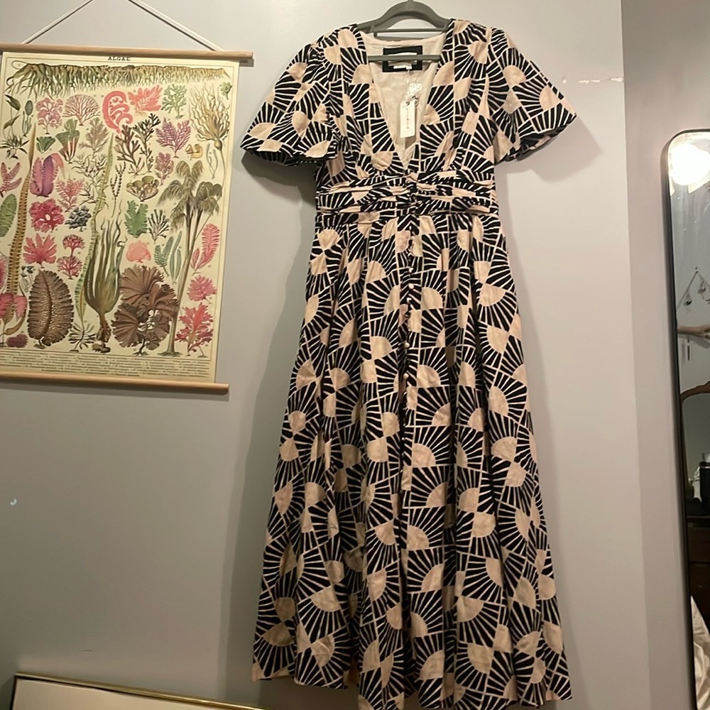 Anthropologie “The Katarina” button front dress